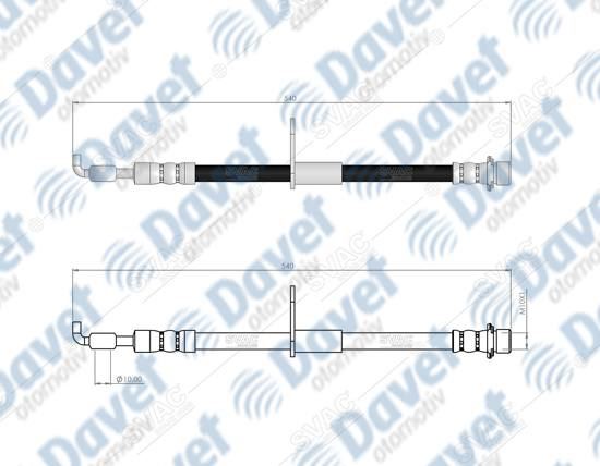 SVAC 760239 Arka Fren Hortumu C-Hr X1 Hybrid 16-> Corolla E21 Hybrid 19->  ####